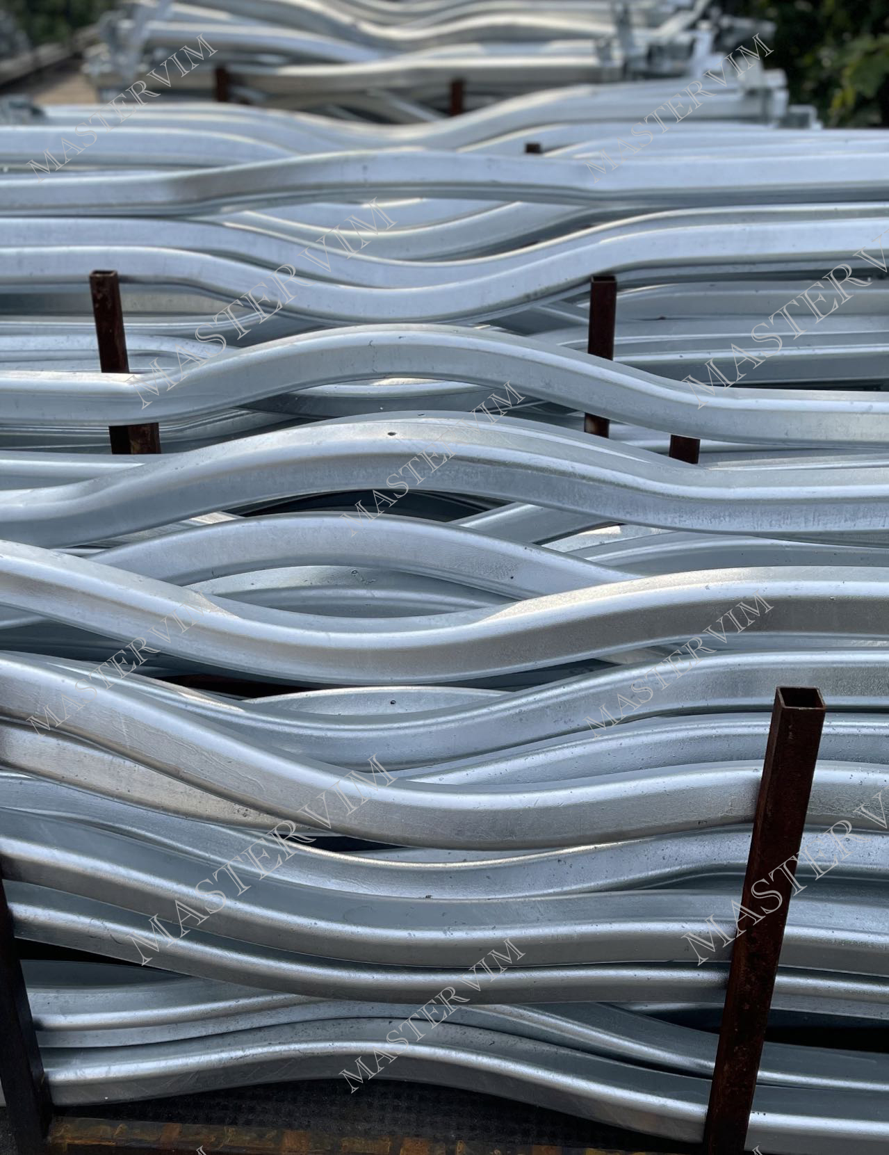 Complete galvanized trailer axles for boat transportation Mastervim